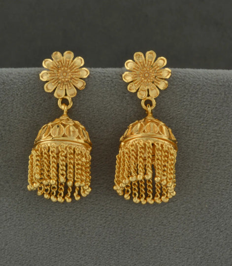 Gold Plated Ethnic Timeless Jhumka Earrings
