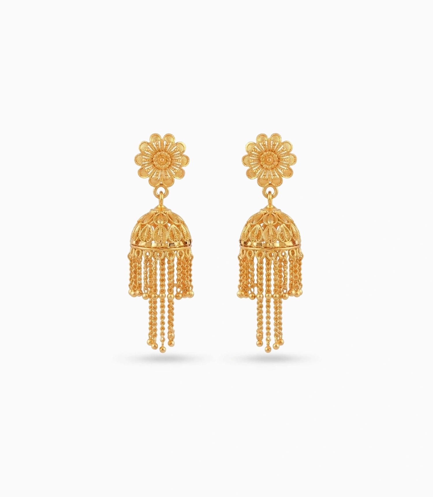 Gold Plated Ethnic Timeless Jhumka Earrings