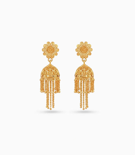Gold Plated Ethnic Timeless Jhumka Earrings