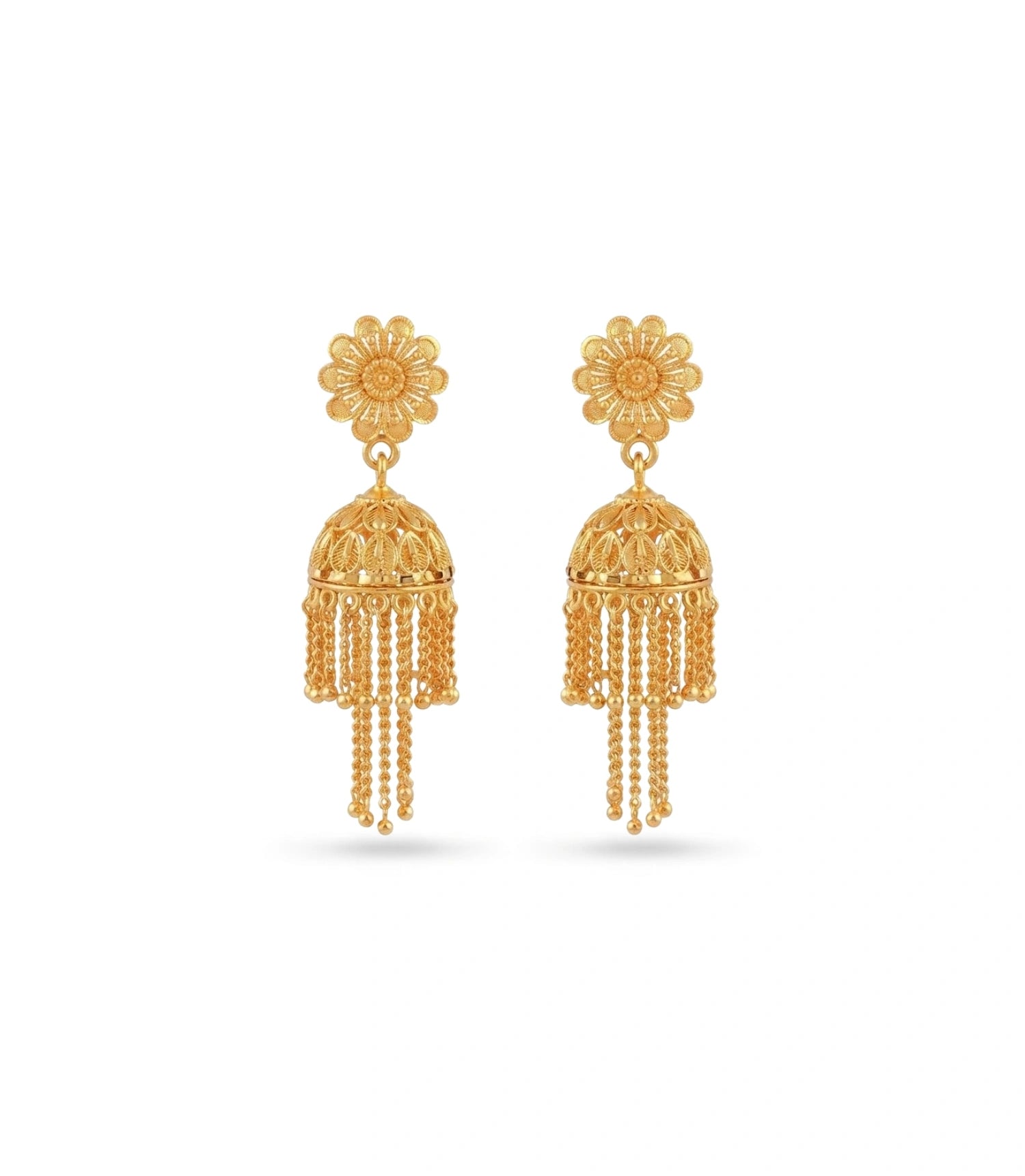 Gold Plated Ethnic Timeless Jhumka Earrings