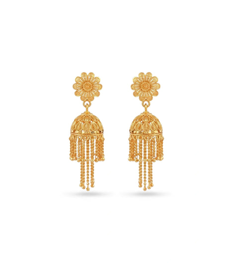 Gold Plated Ethnic Timeless Jhumka Earrings