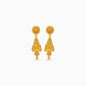 Gold Plated Double-Dome Jhumka Earrings