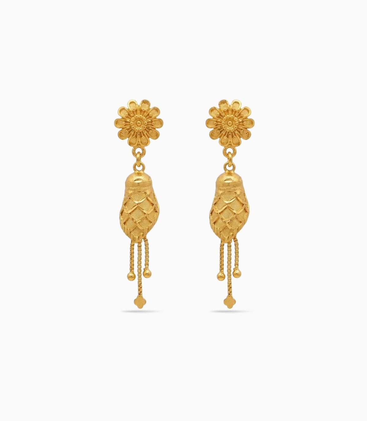 Gold Plated Ethnic Regal Jhumka Earrings