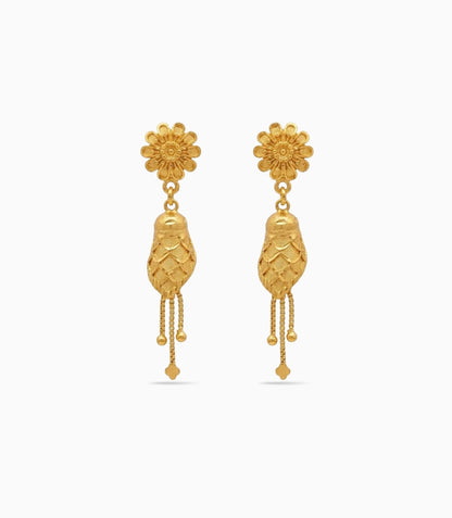 Gold Plated Ethnic Regal Jhumka Earrings