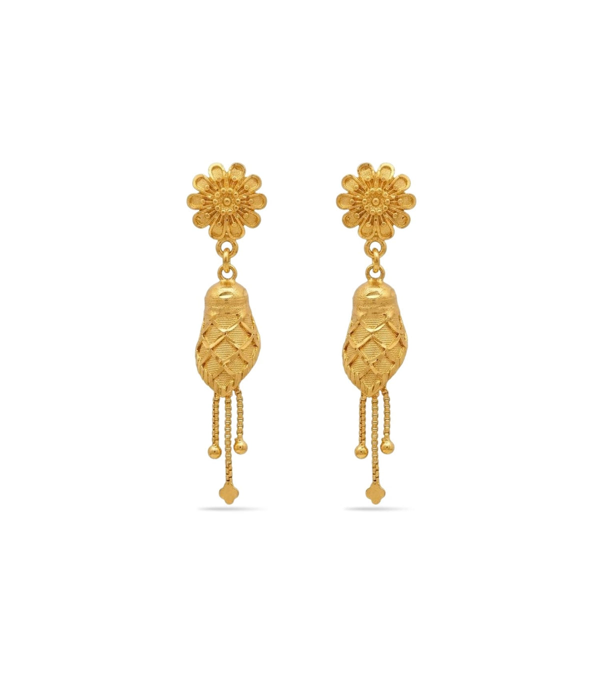 Gold Plated Ethnic Regal Jhumka Earrings