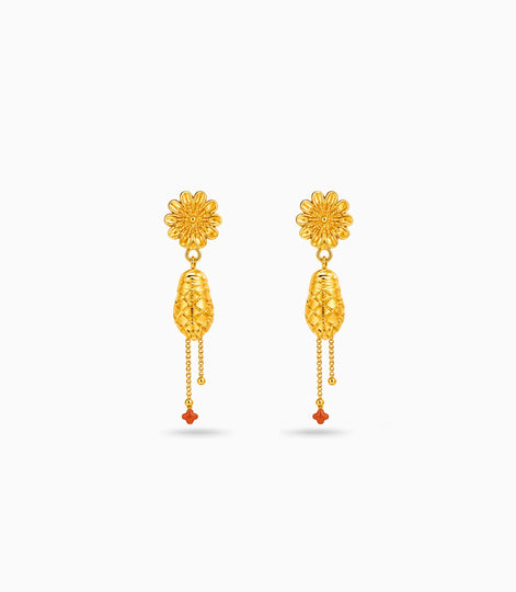 Gold Plated Ethnic Regal Jhumka Earrings