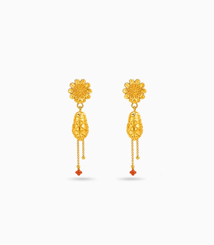 Gold Plated Ethnic Regal Jhumka Earrings