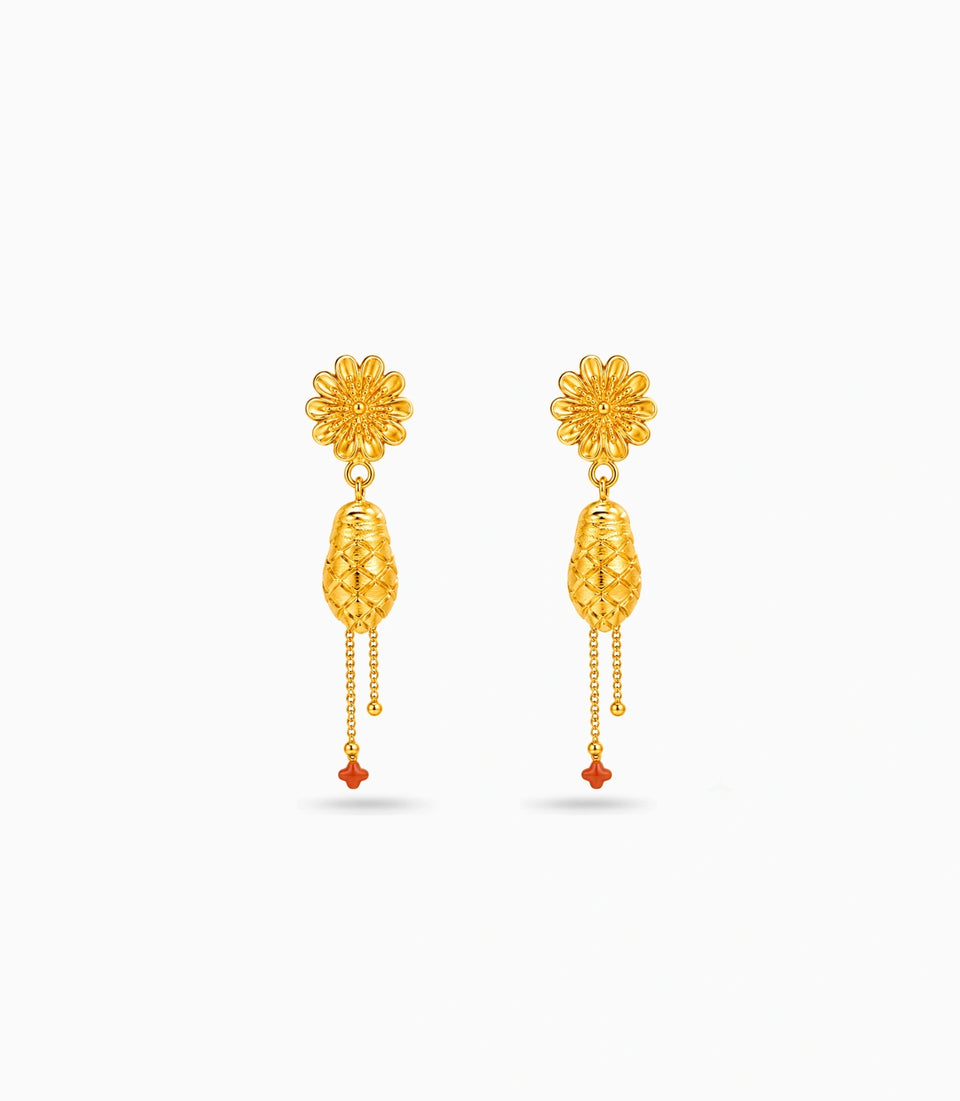 Gold Plated Ethnic Regal Jhumka Earrings