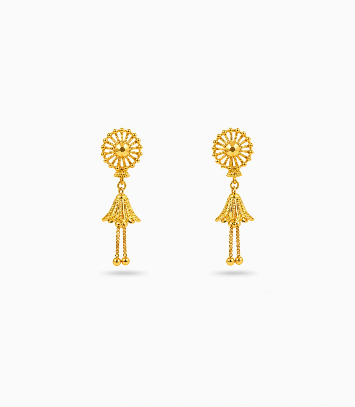 Gold Plated Ethnic Chic Jhumka Earrings