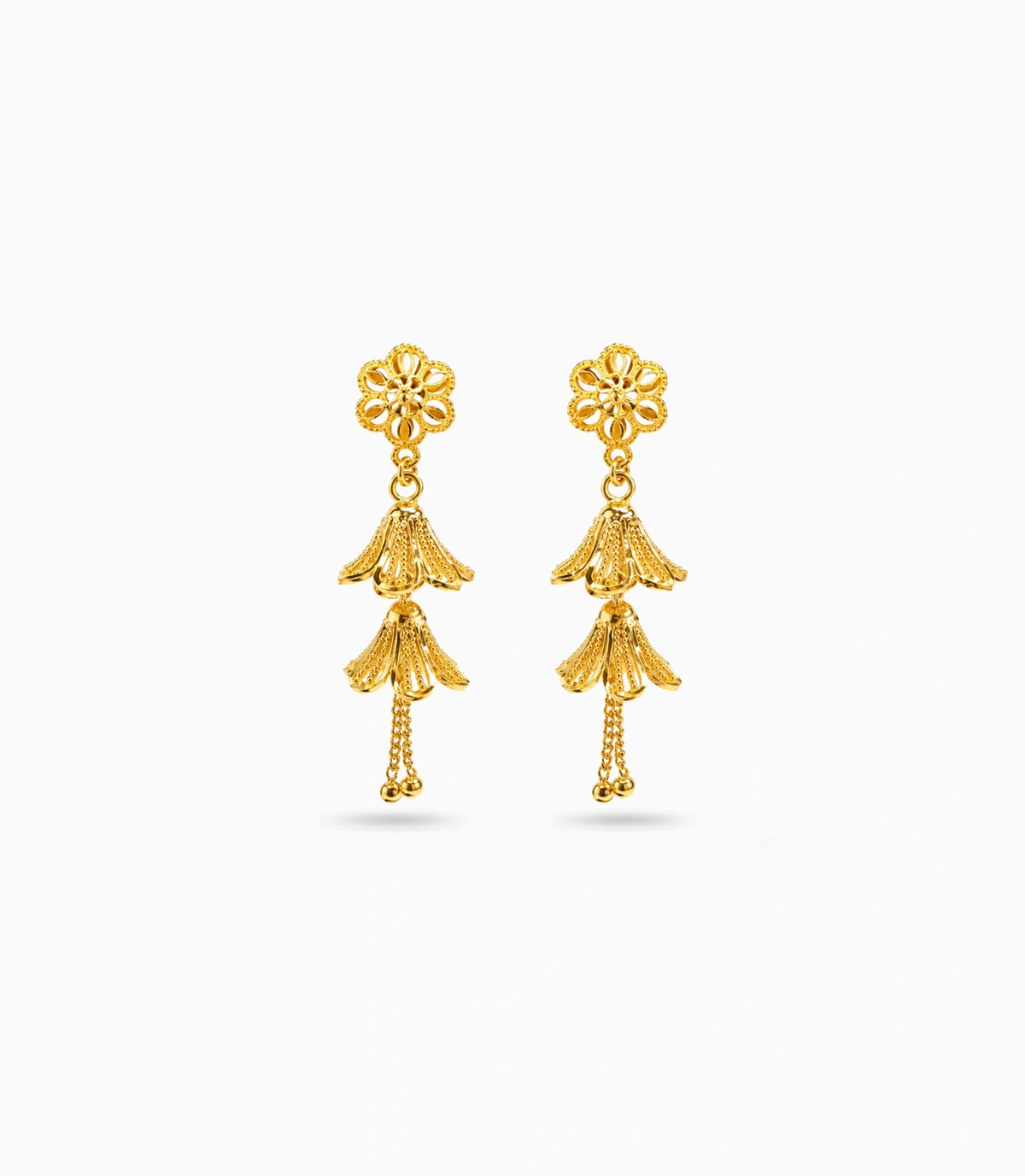Gold Plated Ethnic Stylish Jhumka Earrings
