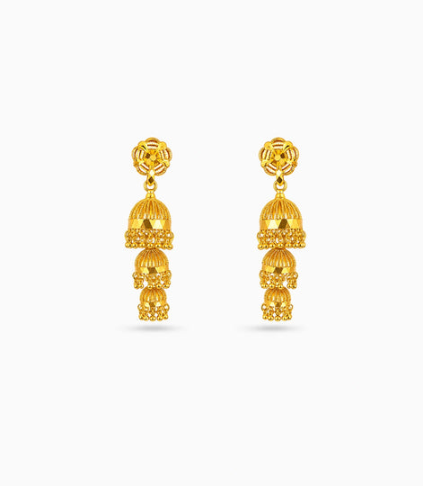Gold Plated Ethnic Exclusive Jhumka Earrings