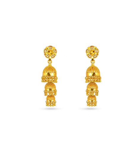 Gold Plated Ethnic Exclusive Jhumka Earrings
