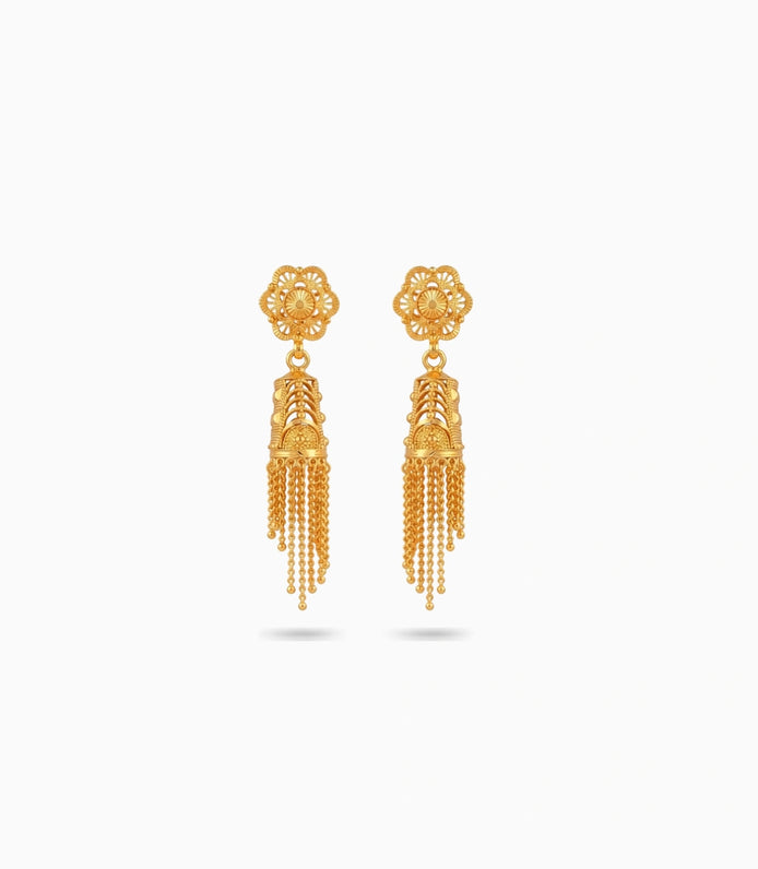 Gold Plated Ethnic Luxury Jhumka Earrings