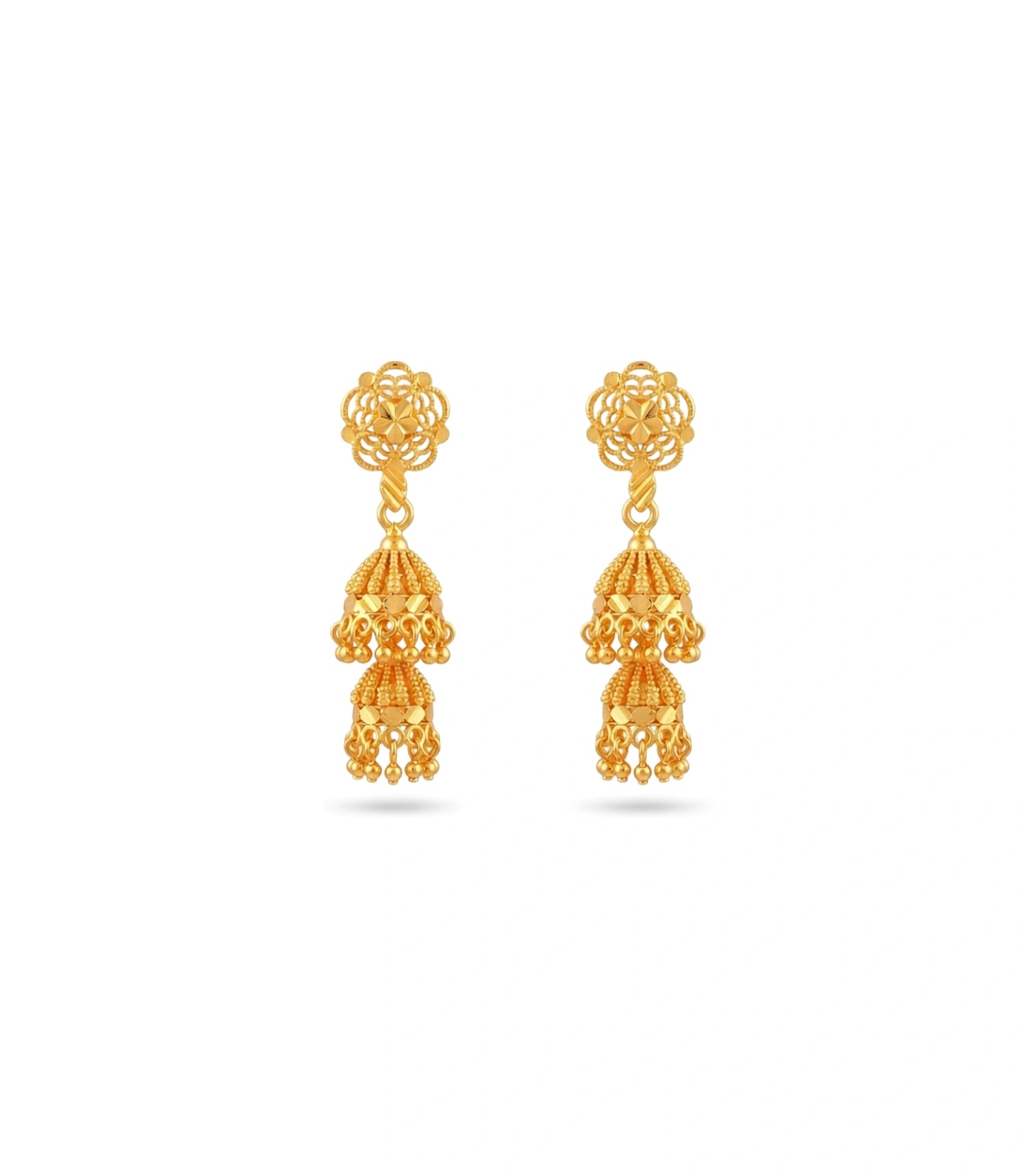 Gold Plated Ethnic Handcrafted Jhumka Earrings