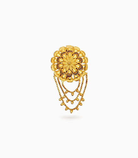 Gold Plated Luxury Hair Brooch
