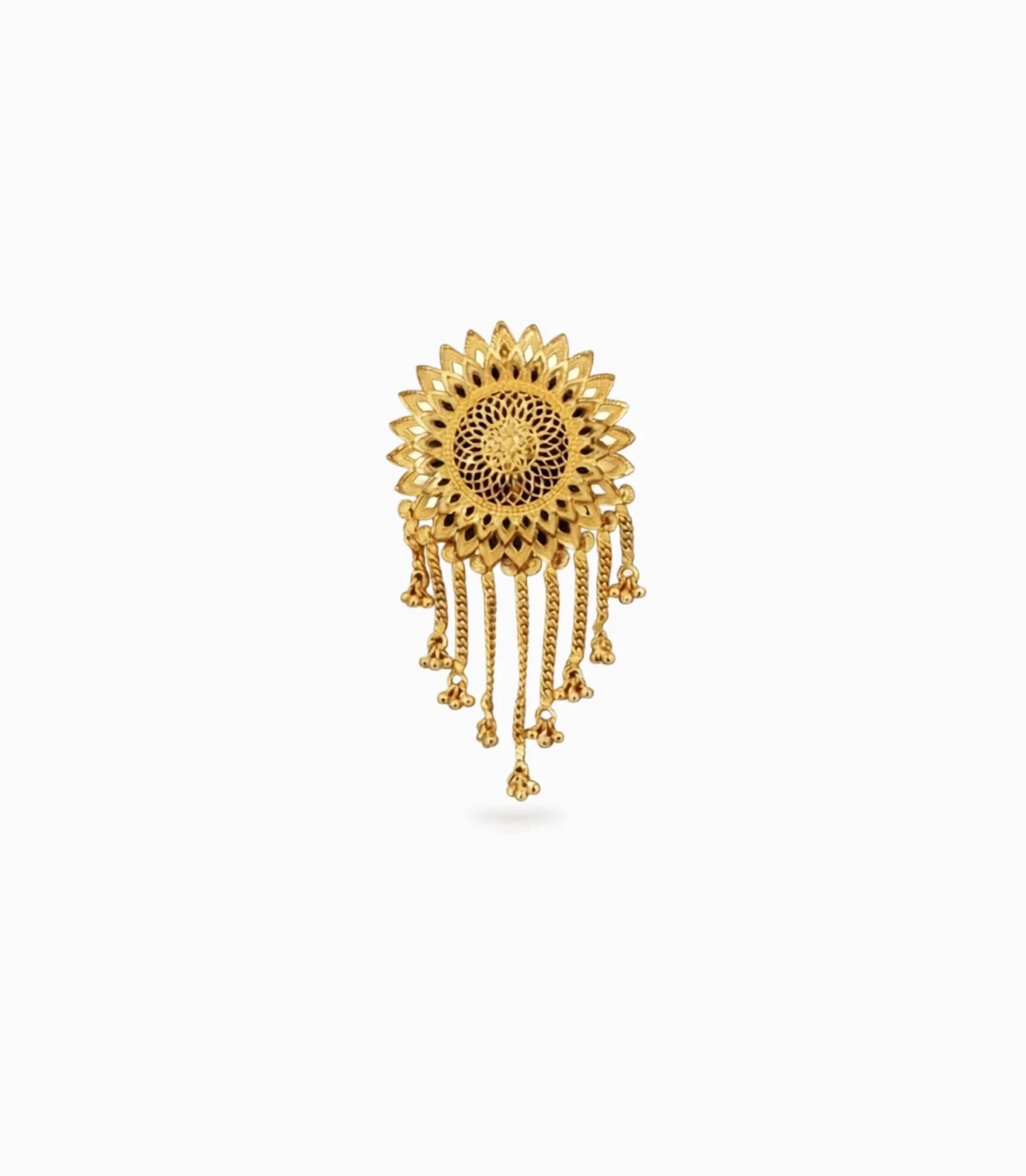 Gold Plated Graceful Hair Brooch