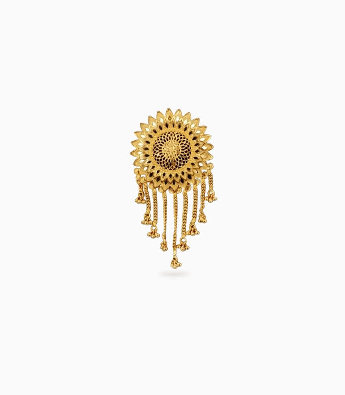 Gold Plated Graceful Hair Brooch