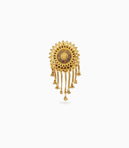 Gold Plated Graceful Hair Brooch