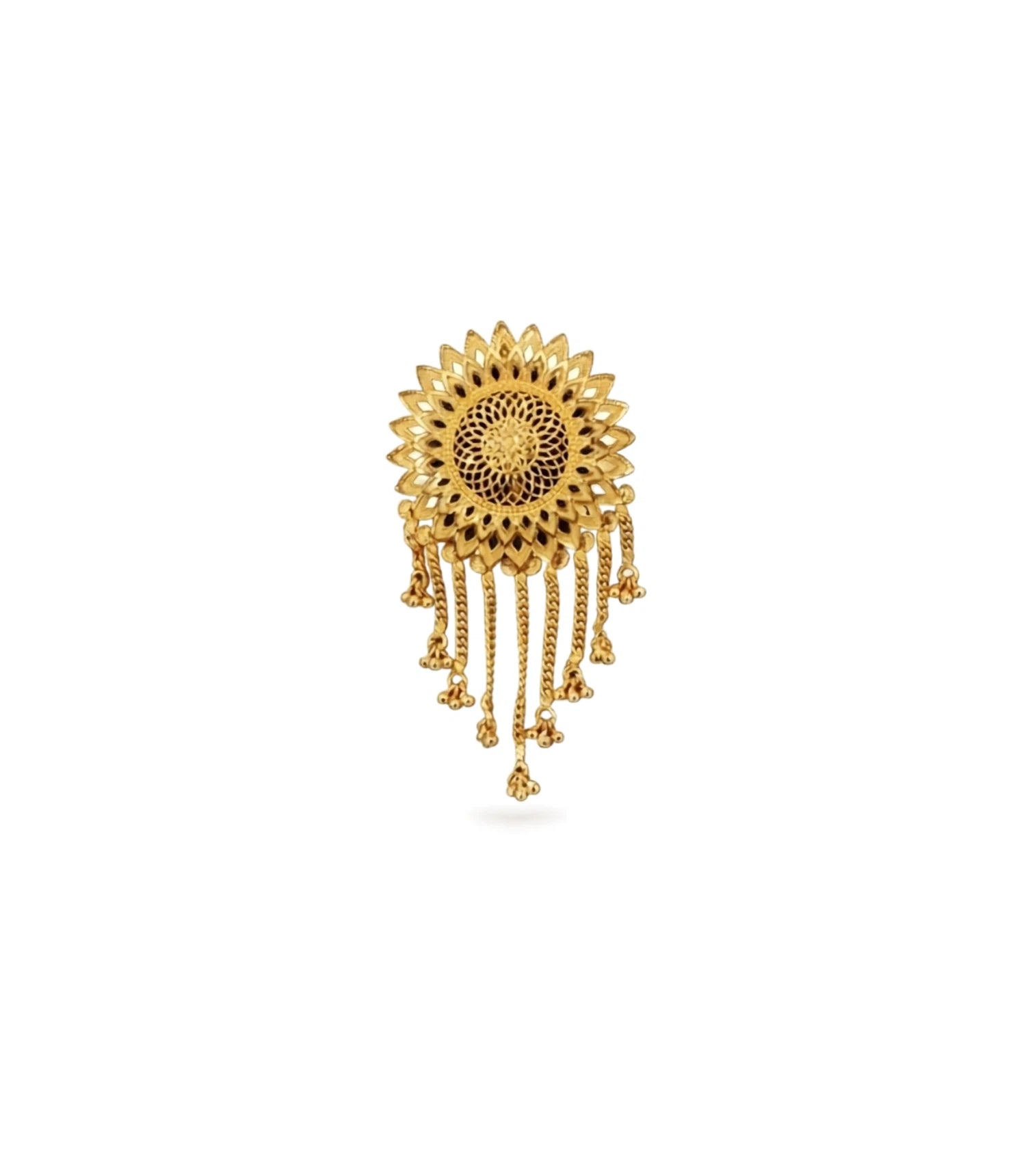 Gold Plated Graceful Hair Brooch