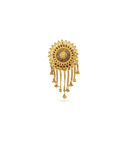 Gold Plated Graceful Hair Brooch