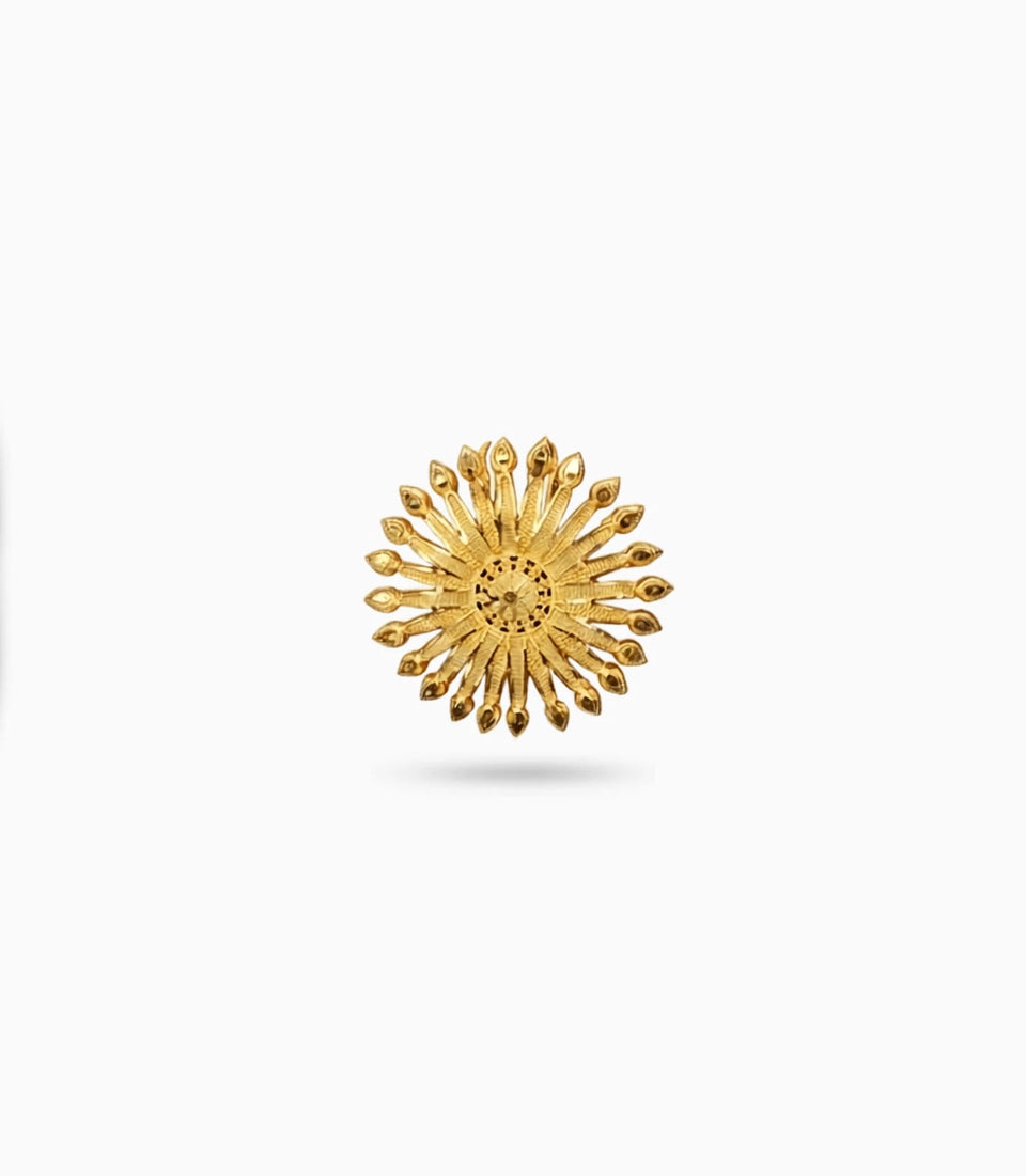 Gold Plated Sophisticated Hair Brooch