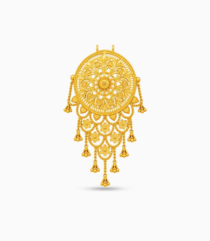 Gold Plated Traditional Hair Brooch