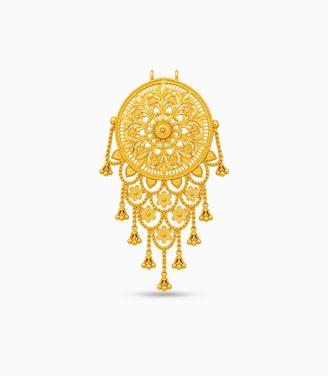 Gold Plated Traditional Hair Brooch