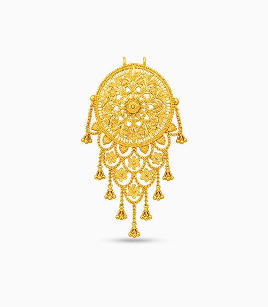 Gold Plated Traditional Hair Brooch