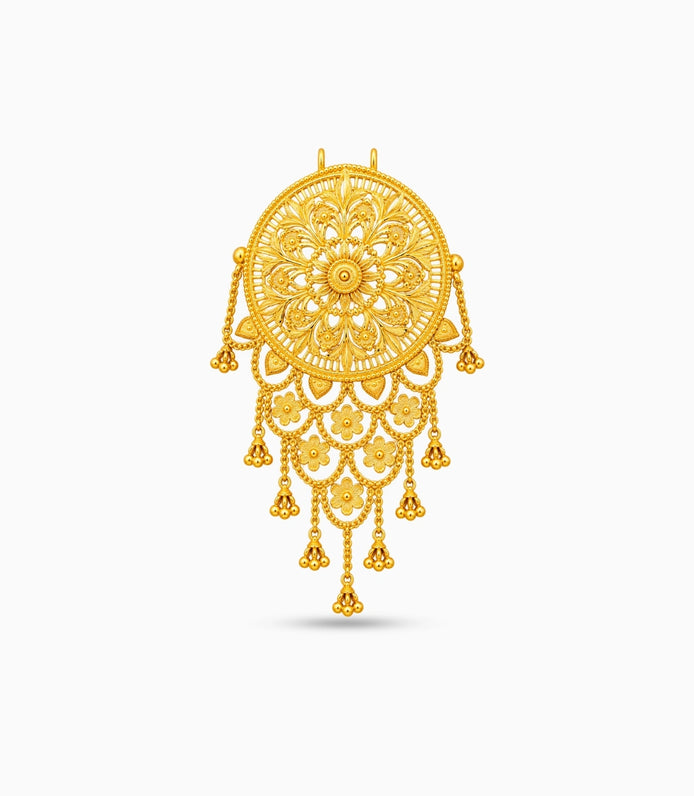 Gold Plated Traditional Hair Brooch