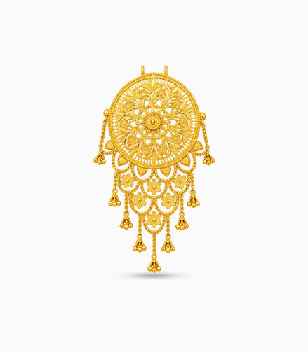 Gold Plated Traditional Hair Brooch