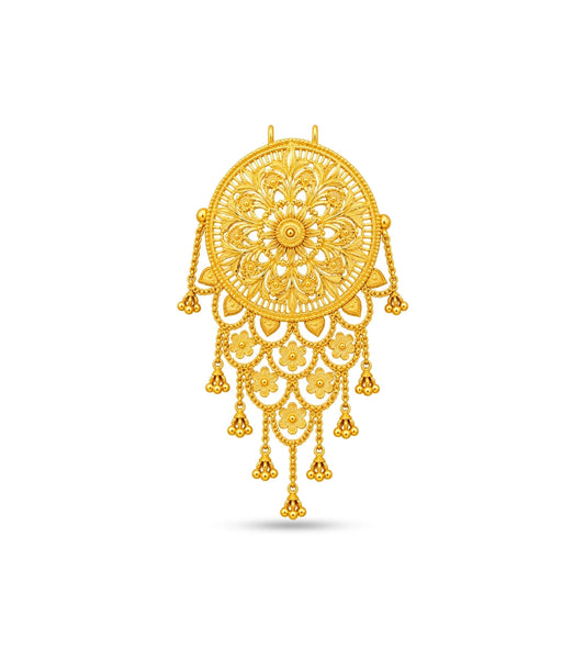 Gold Plated Traditional Hair Brooch
