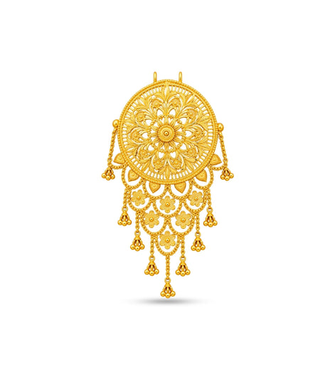 Gold Plated Traditional Hair Brooch
