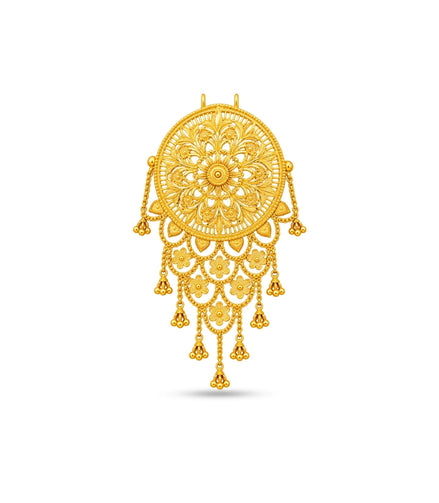 Gold Plated Traditional Hair Brooch