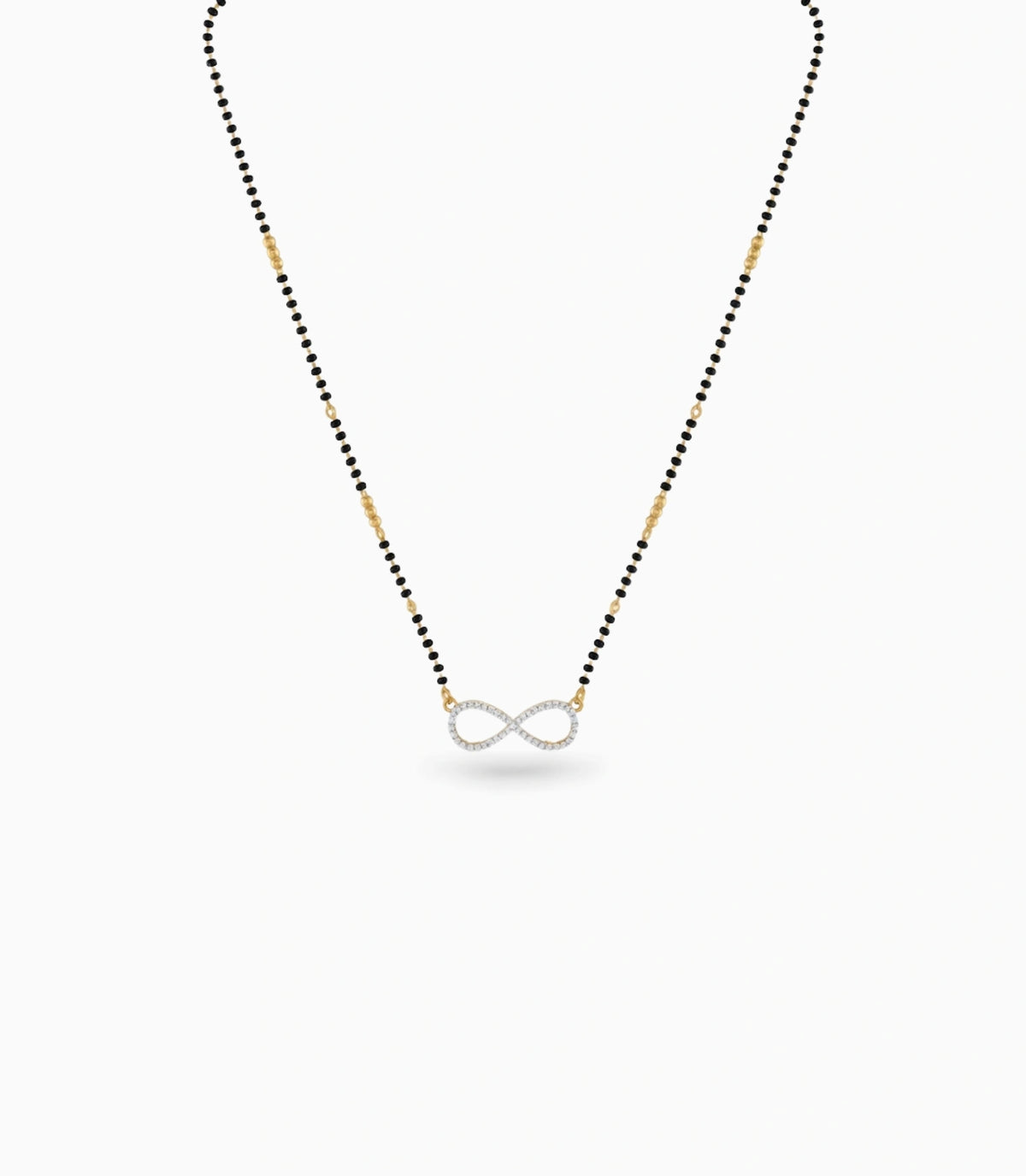 Gold Plated CZ Infinity Bonding Mangalsutra