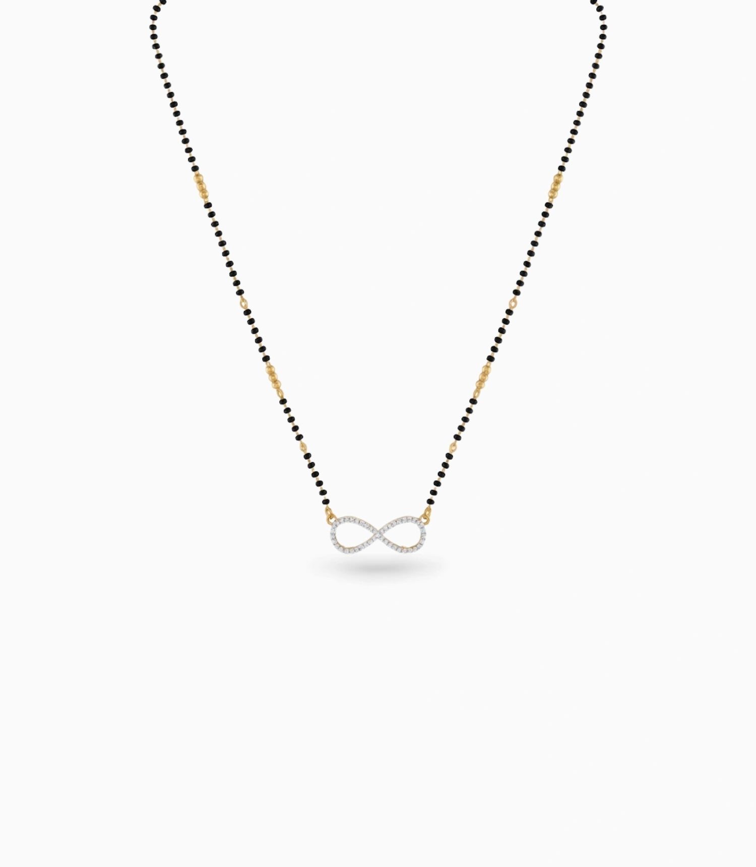 Gold Plated CZ Infinity Bonding Mangalsutra