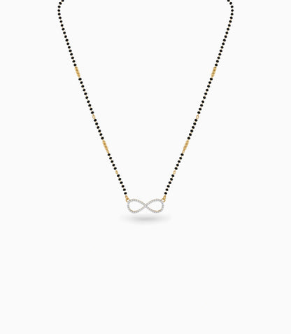 Gold Plated CZ Infinity Bonding Mangalsutra