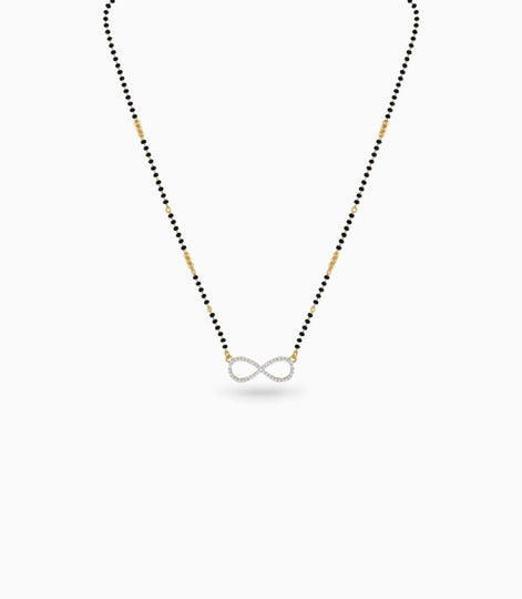 Gold Plated CZ Infinity Bonding Mangalsutra