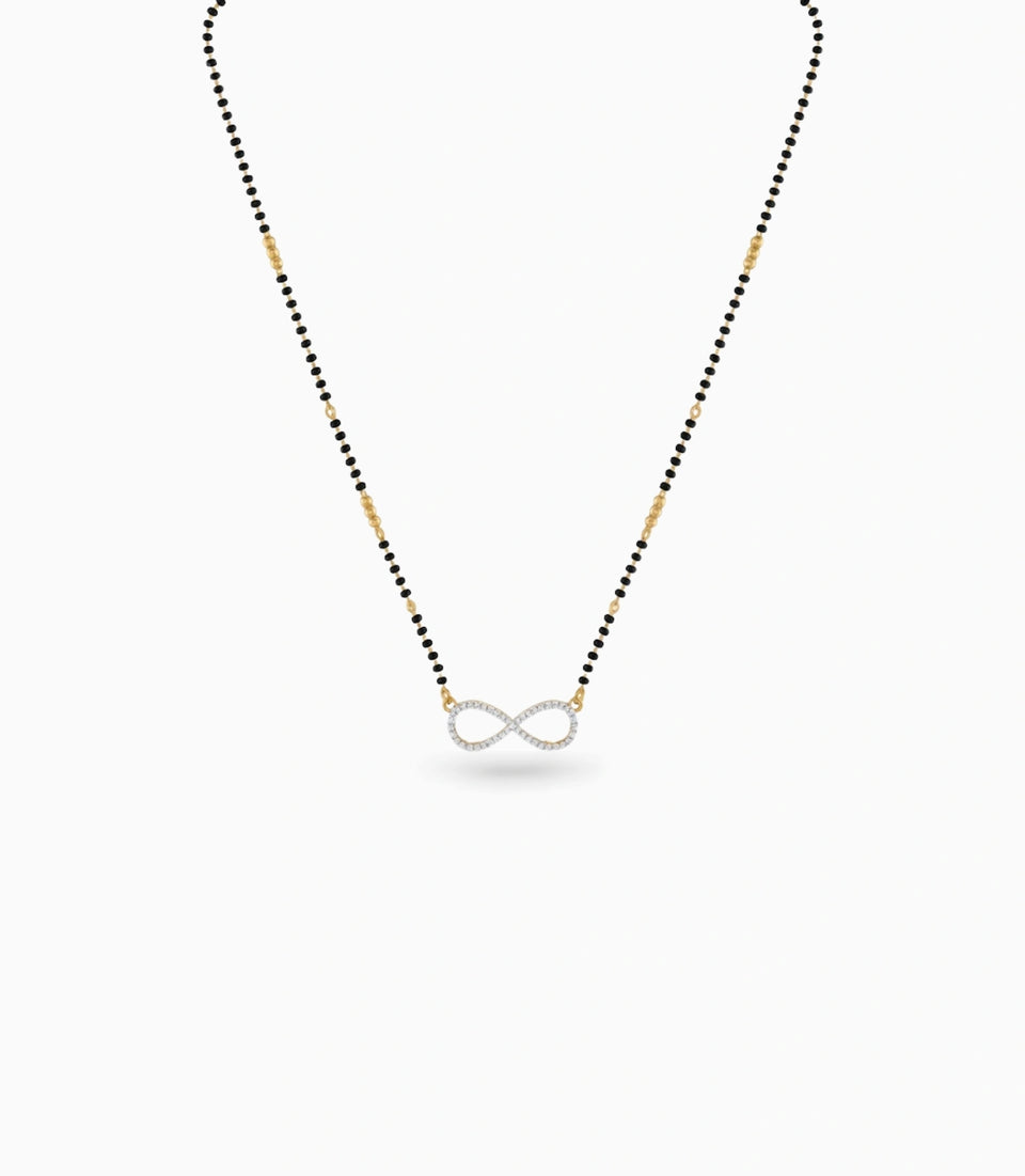 Gold Plated CZ Infinity Bonding Mangalsutra