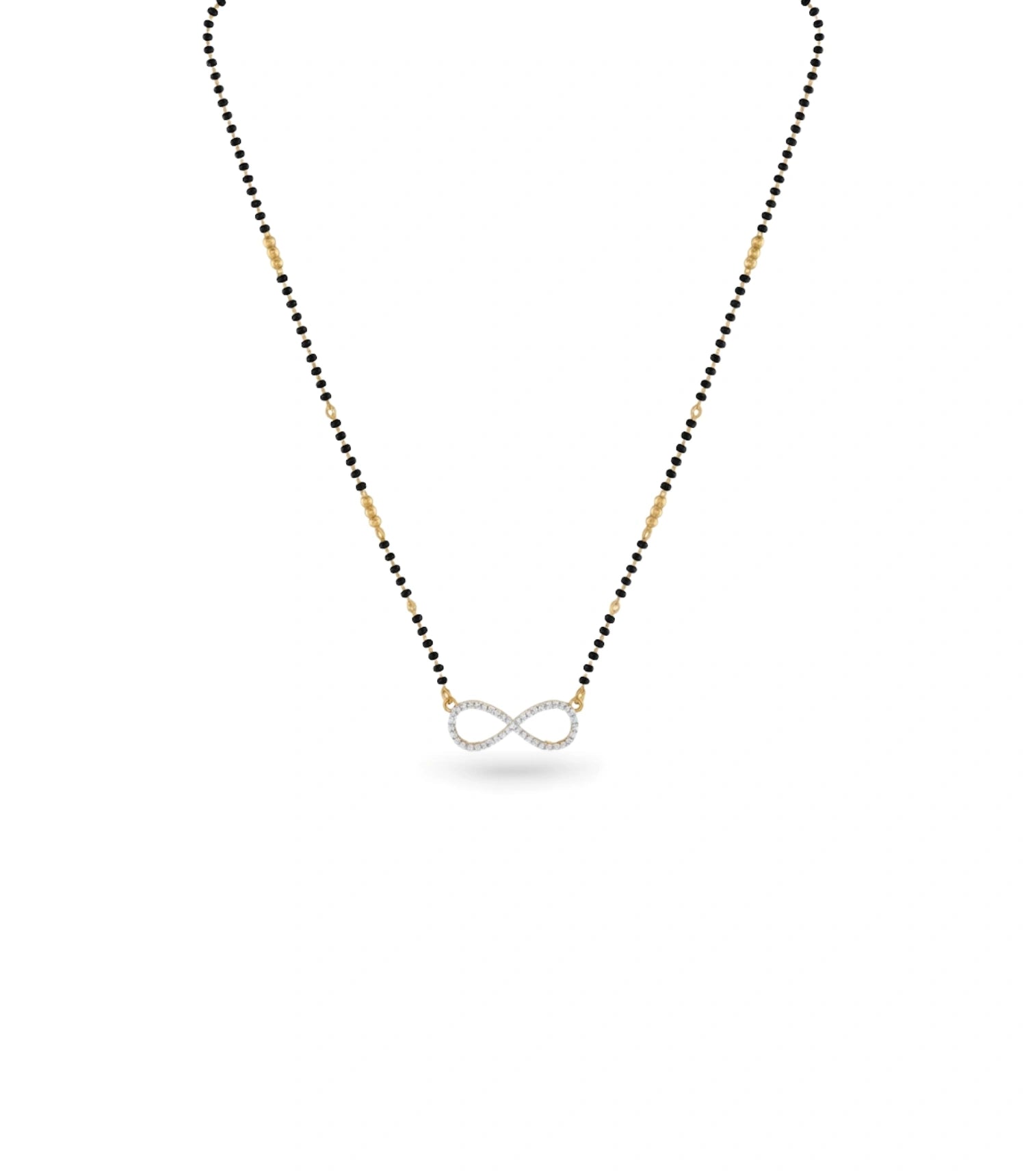 Gold Plated CZ Infinity Bonding Mangalsutra