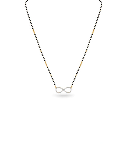 Gold Plated CZ Infinity Bonding Mangalsutra
