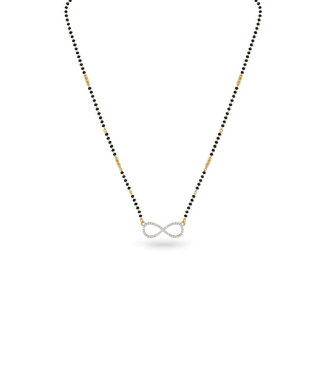 Gold Plated CZ Infinity Bonding Mangalsutra