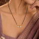 Gold Plated CZ Hexagon Filigree Mangalsutra