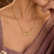 Gold Plated CZ Twin Medallion Mangalsutra