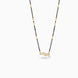 Gold Plated CZ Leaf & Wave Mangalsutra