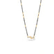 Gold Plated CZ Leaf & Wave Mangalsutra