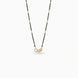 Gold Plated CZ Heart & Leaf Mangalsutra