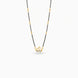 Gold Plated CZ Dual Swan Mangalsutra