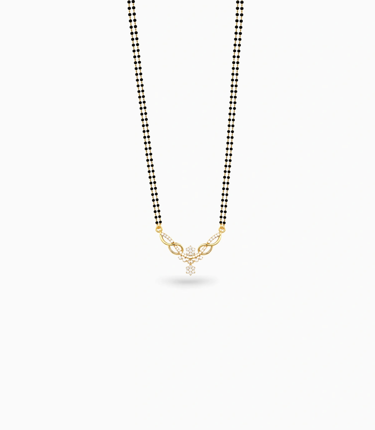 Gold Plated CZ Infinity Twist Mangalsutra