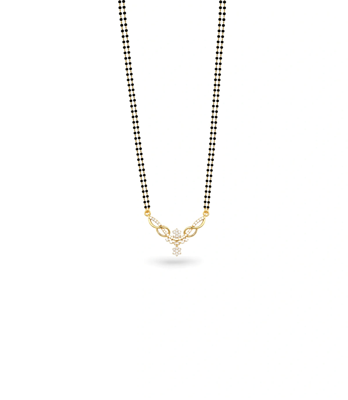 Gold Plated CZ Infinity Twist Mangalsutra
