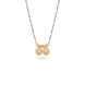 Gold Plated CZ Dual Circle Mangalsutra